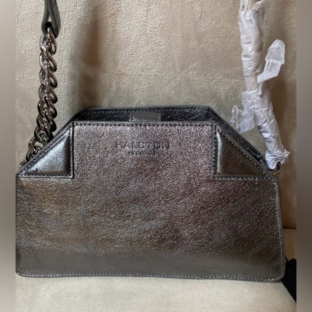 New Halston Heritage Metallic Crossbody bag - Picture 9 of 9
